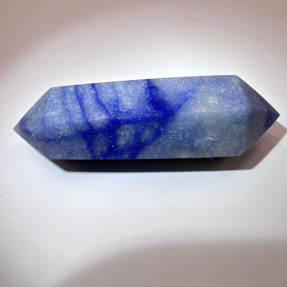 Blue Aventurine Double‎ Terminated Meditation  Wand - Picture 5 of 10